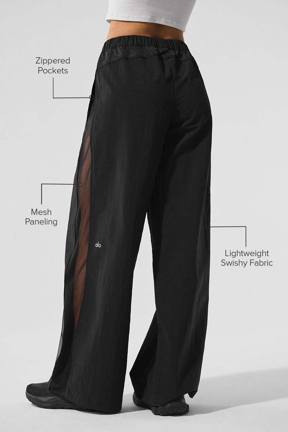 Alo Yoga High-Waist Origin Wide Leg Track Donna Pant Nere | Italia  JWA-284059