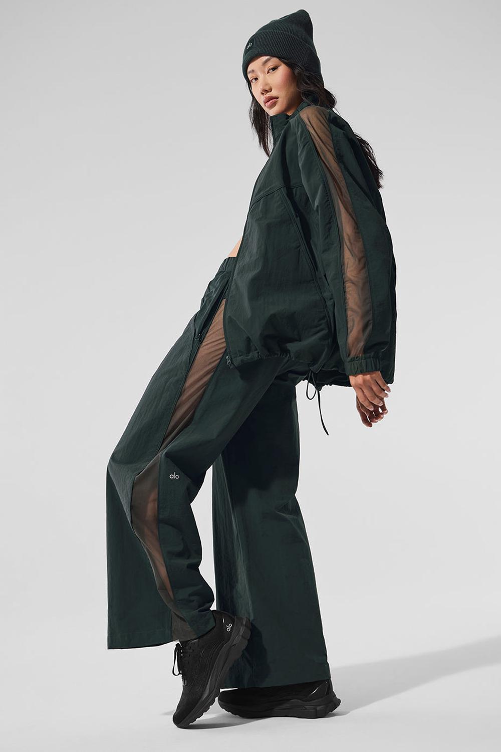 Alo Yoga High-Waist Origin Wide Leg Track Donna Pant Verdi | Italia  YCA-604283