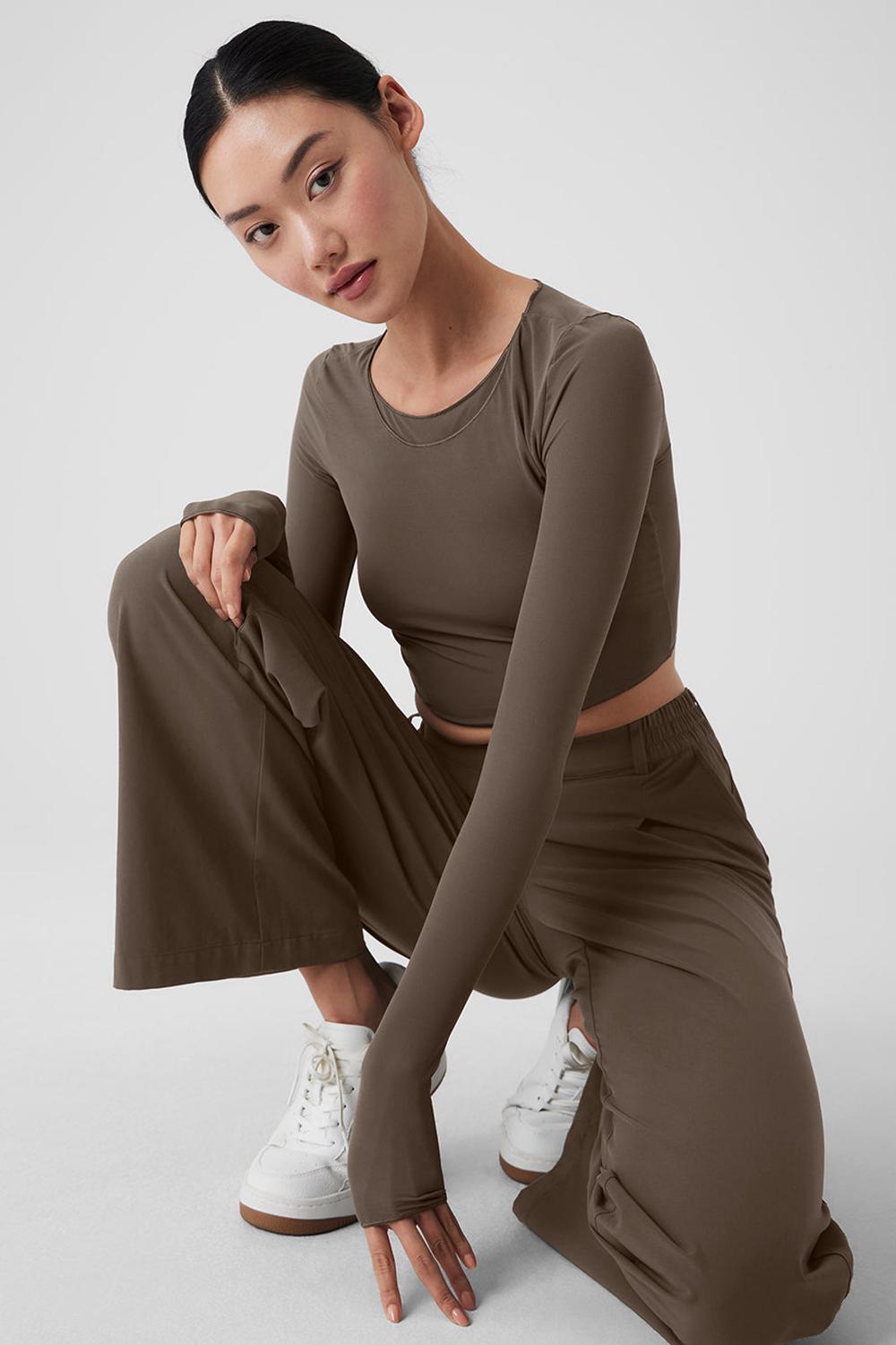 Alo Yoga High-Waist Pursuit Donna Pant Verde Oliva | Italia  LCO-250796