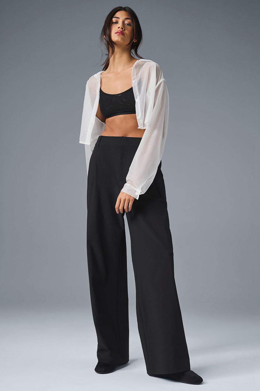 Alo Yoga High-Waist Pursuit (Regular) Donna Pant Nere | Italia  DUB-159643