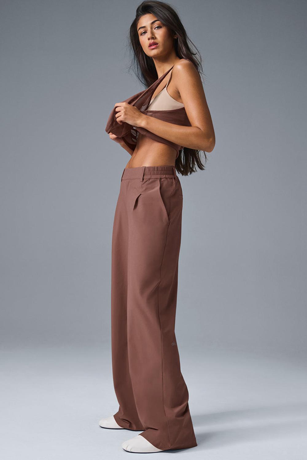 Alo Yoga High-Waist Pursuit (Regular) Donna Pant Chestnut | Italia  RJI-865720
