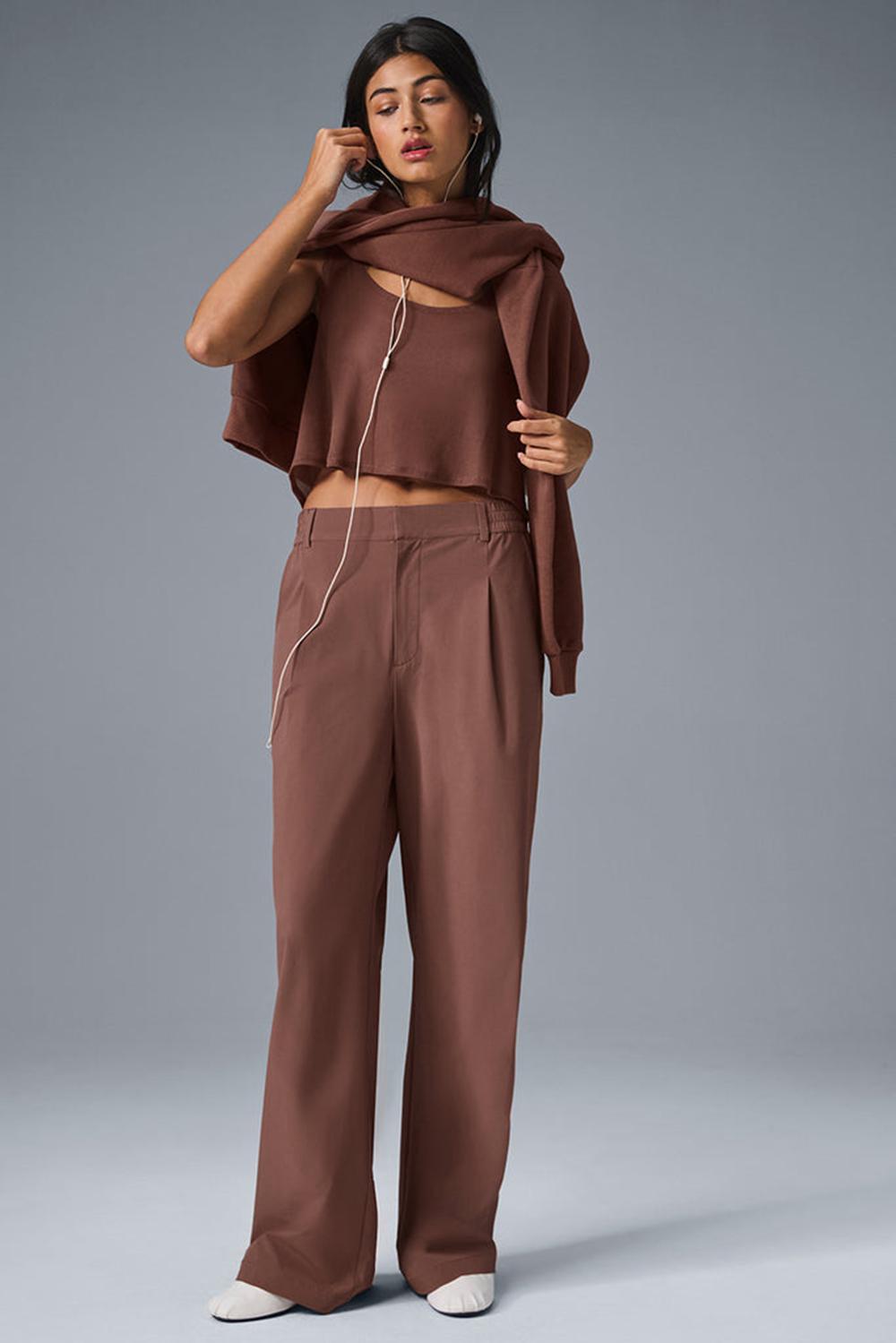 Alo Yoga High-Waist Pursuit (Regular) Donna Pant Chestnut | Italia  RJI-865720