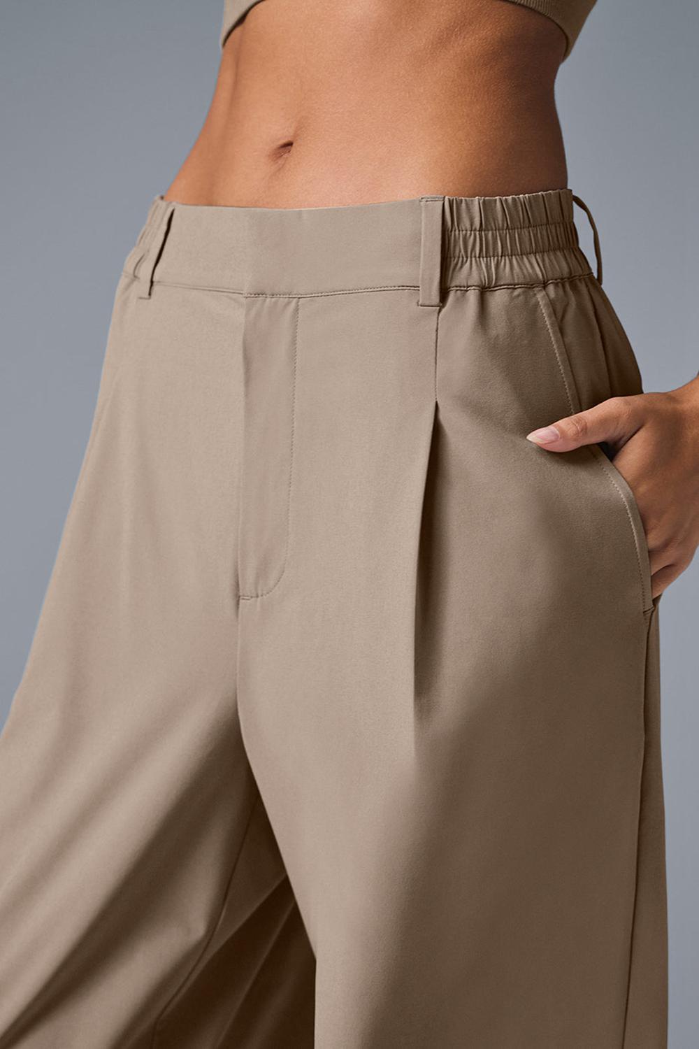 Alo Yoga High-Waist Pursuit (Regular) Donna Pant Gravel | Italia  JWC-510364
