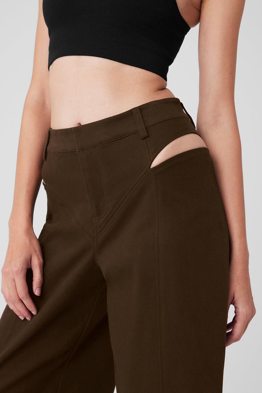 Alo Yoga High-Waist Risk Taker Donna Pant Espresso | Italia  MBJ-839657