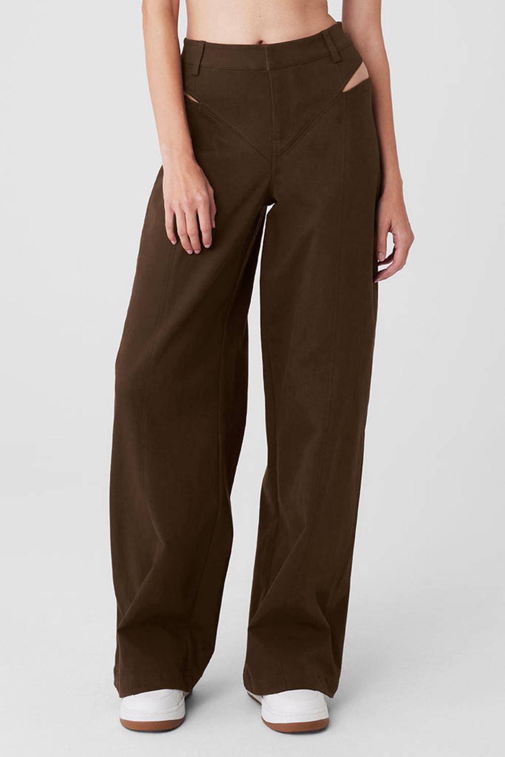 Alo Yoga High-Waist Risk Taker Donna Pant Espresso | Italia  MBJ-839657