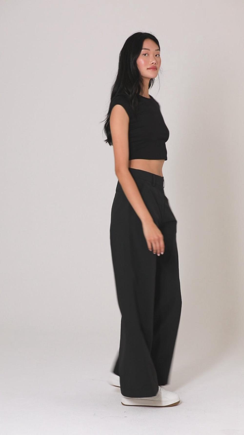 Alo Yoga High-Waist Street Smart Donna Pant Nere | Italia  DUQ-572198