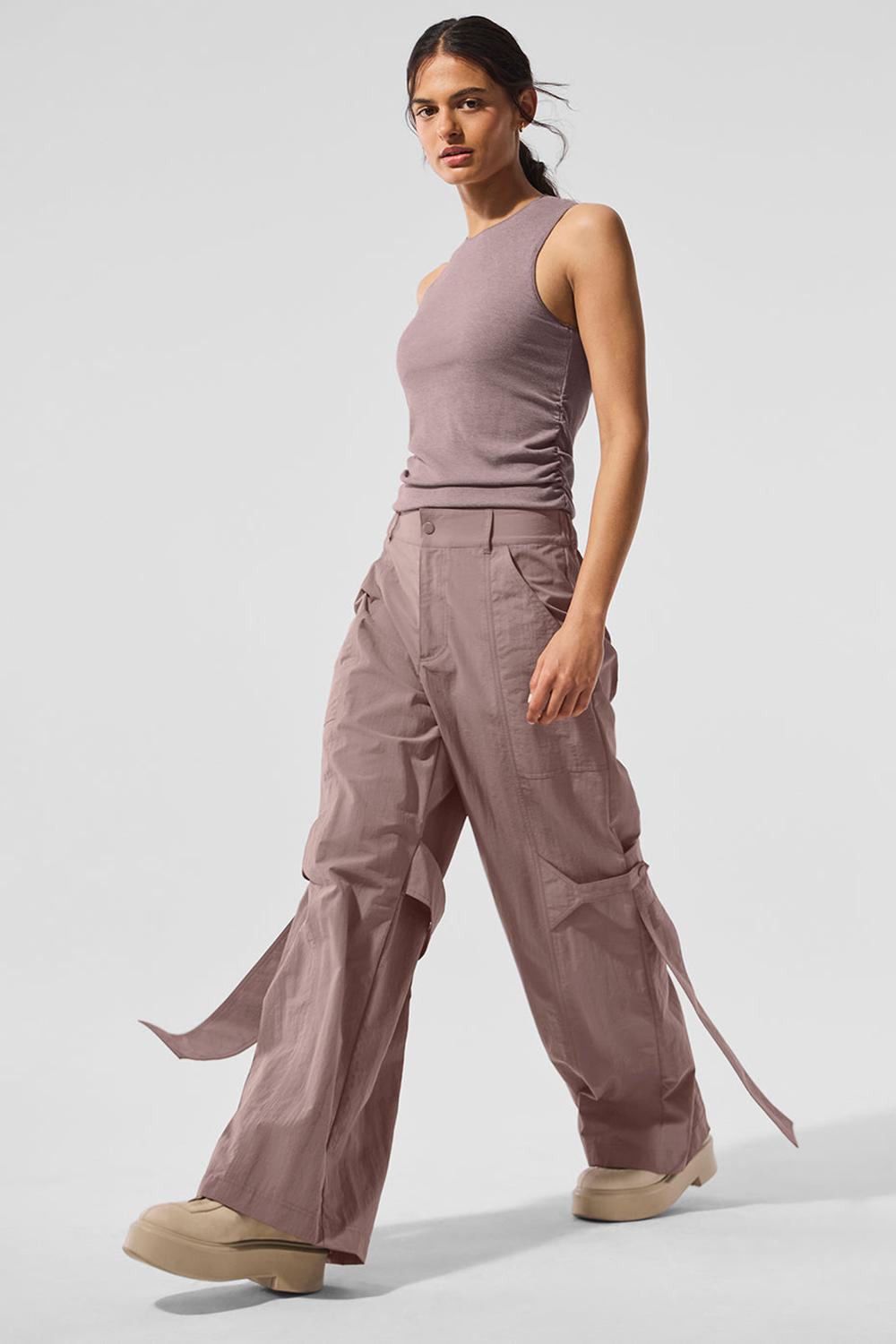 Alo Yoga High-Waist Voyager Donna Pant Mushroom | Italia  XTA-235706