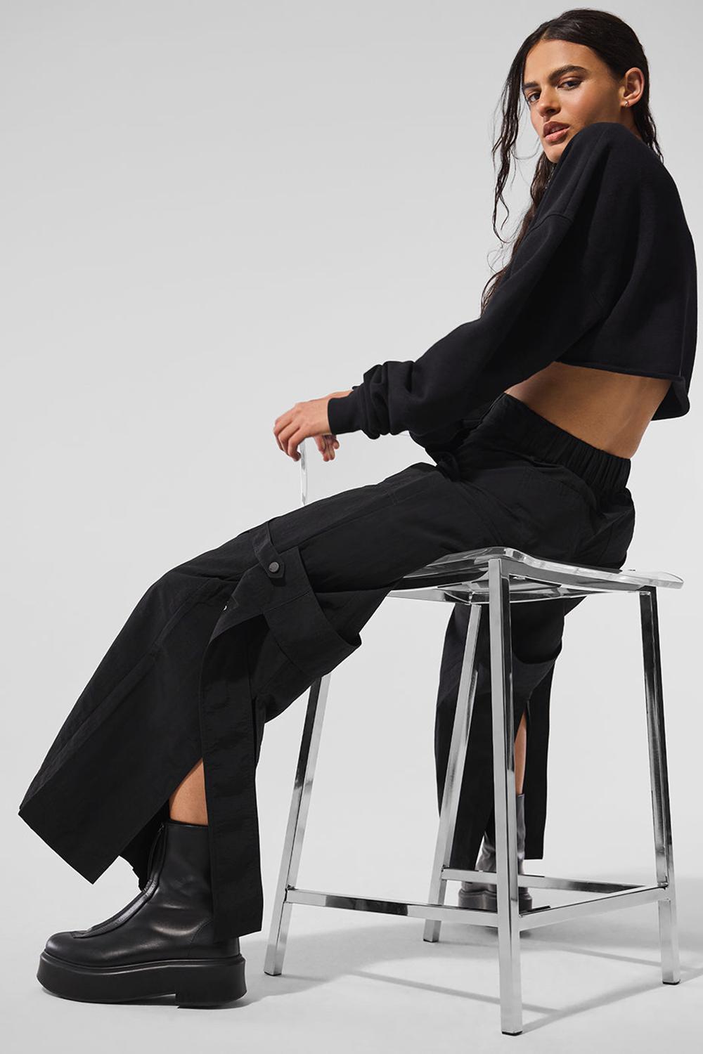 Alo Yoga High-Waist Voyager Donna Pant Nere | Italia  JPD-698237