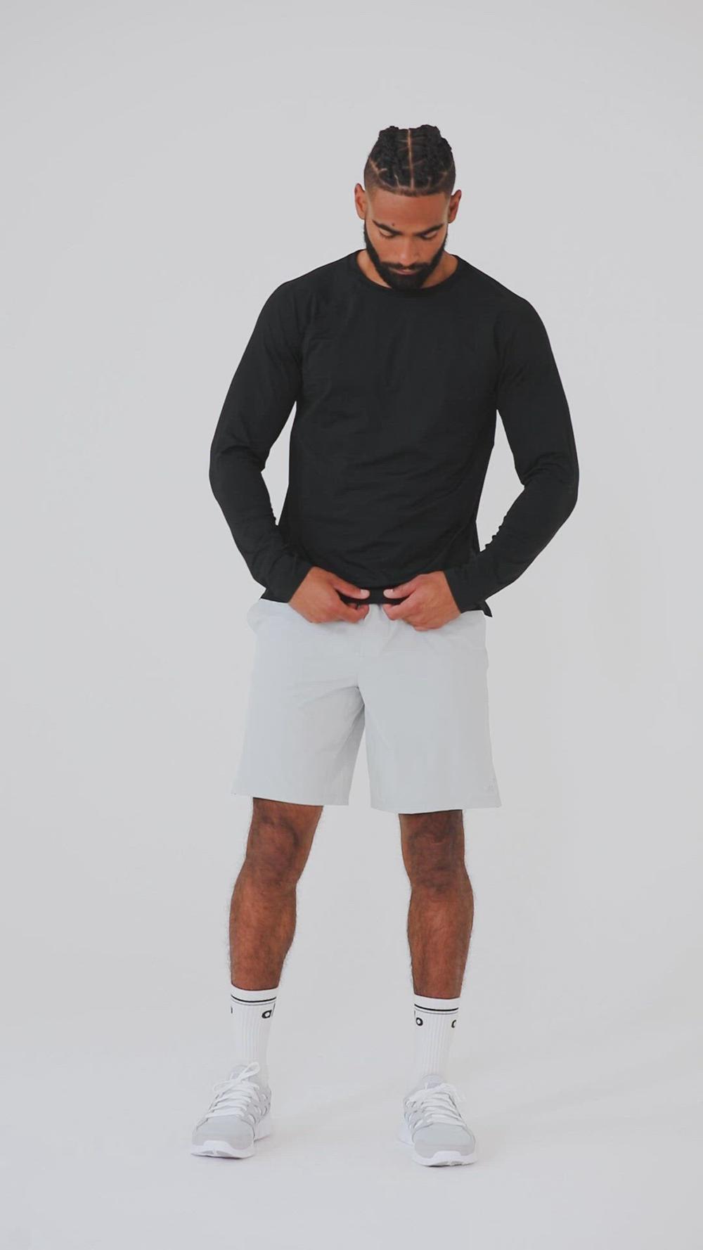 Alo Yoga Idol Long Sleeve Performance Uomo Tee Nere | Italia  ONI-928476