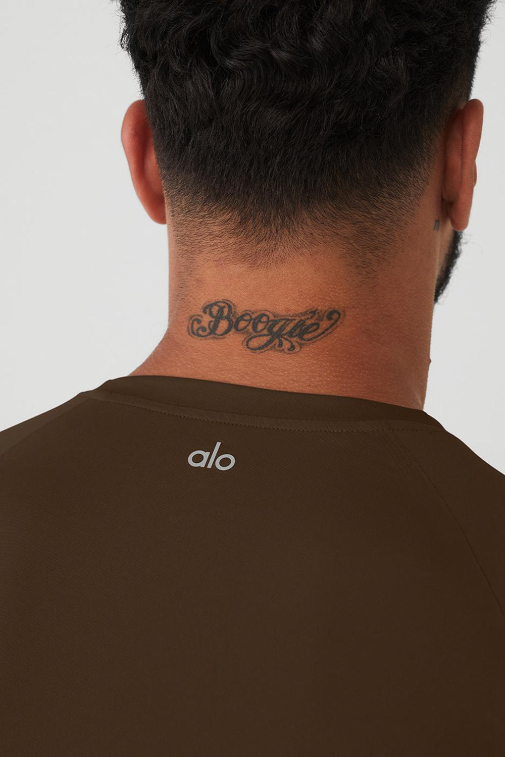 Alo Yoga Idol Long Sleeve Performance Uomo Tee Espresso | Italia  KQZ-854679