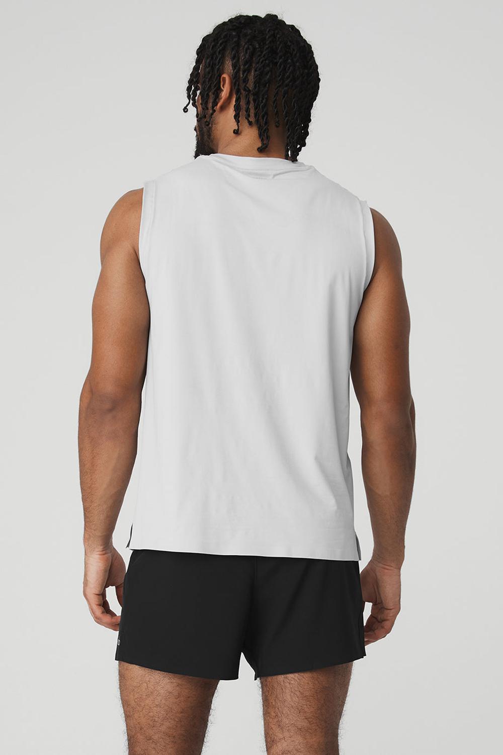 Alo Yoga Idol Performance Uomo Tank Titanium | Italia  LBV-712384