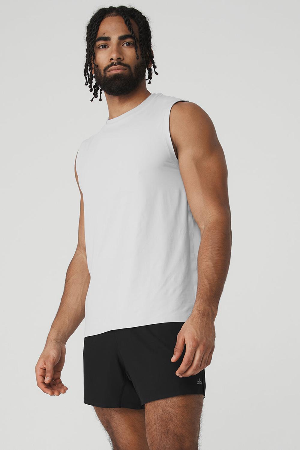 Alo Yoga Idol Performance Uomo Tank Titanium | Italia  LBV-712384