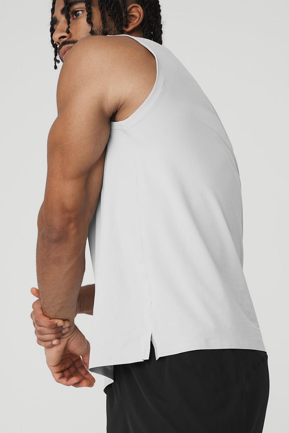 Alo Yoga Idol Performance Uomo Tank Titanium | Italia  LBV-712384