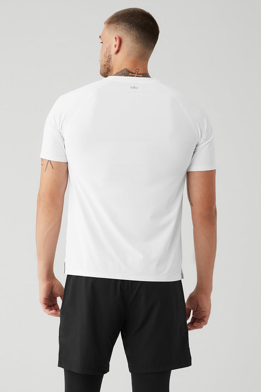 Alo Yoga Idol Performance Uomo Tee Bianche | Italia  ZSH-345980