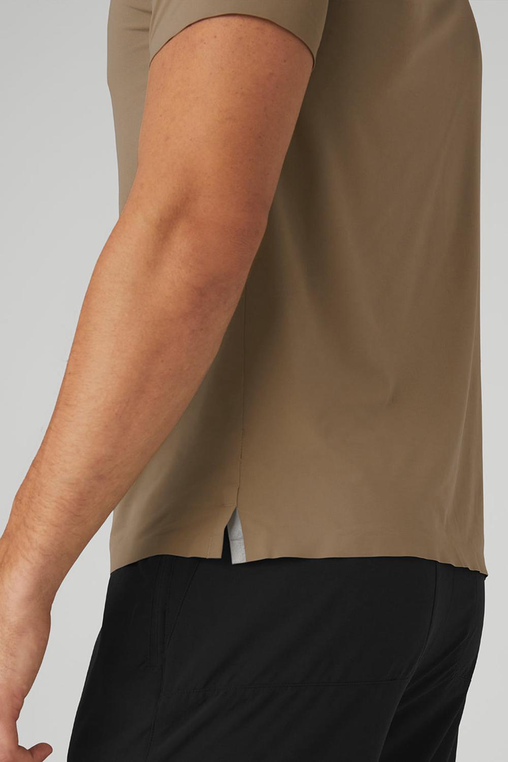 Alo Yoga Idol Performance Uomo Tee Gravel | Italia  ILV-605289