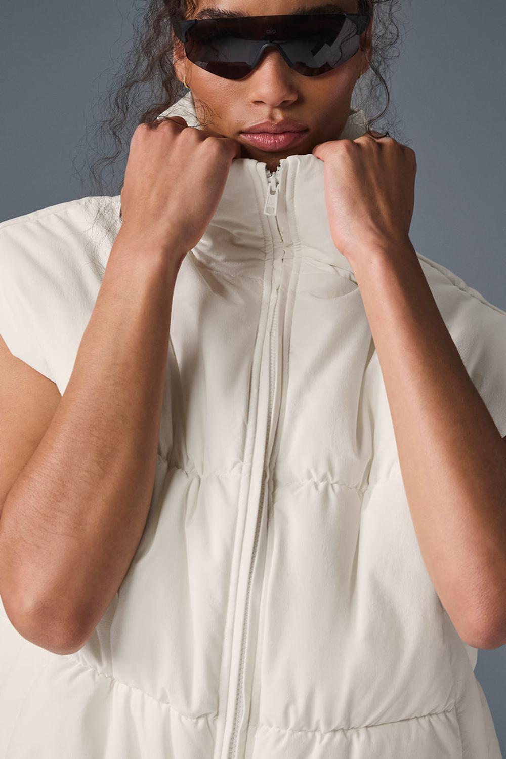 Alo Yoga Incline Donna Gilet Ivory | Italia  QIY-029581