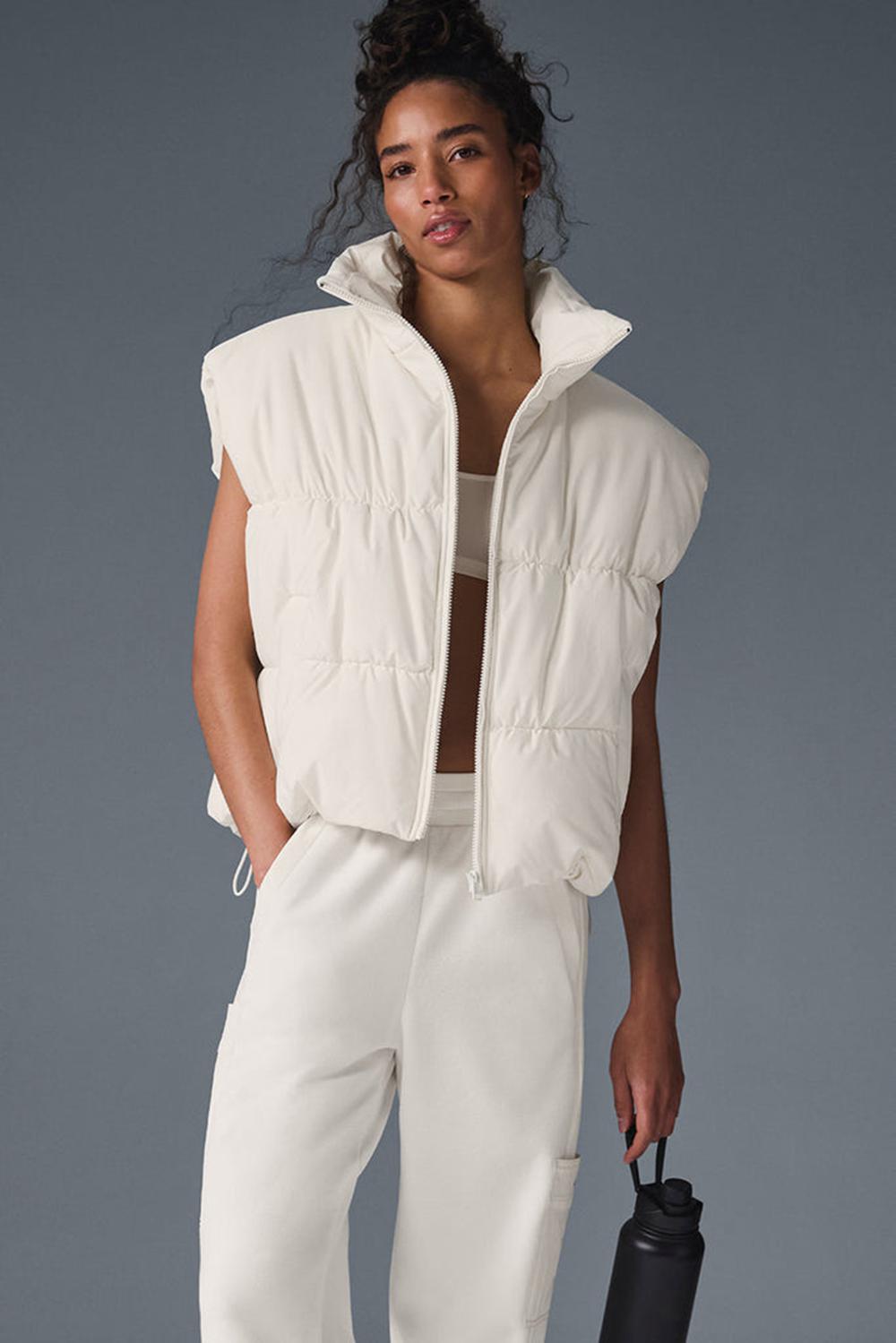 Alo Yoga Incline Donna Gilet Ivory | Italia  QIY-029581