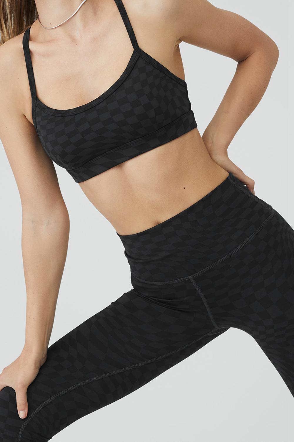 Alo Yoga Jacquard High-Waist Checkered Donna Legging Nere | Italia  ZSL-526937
