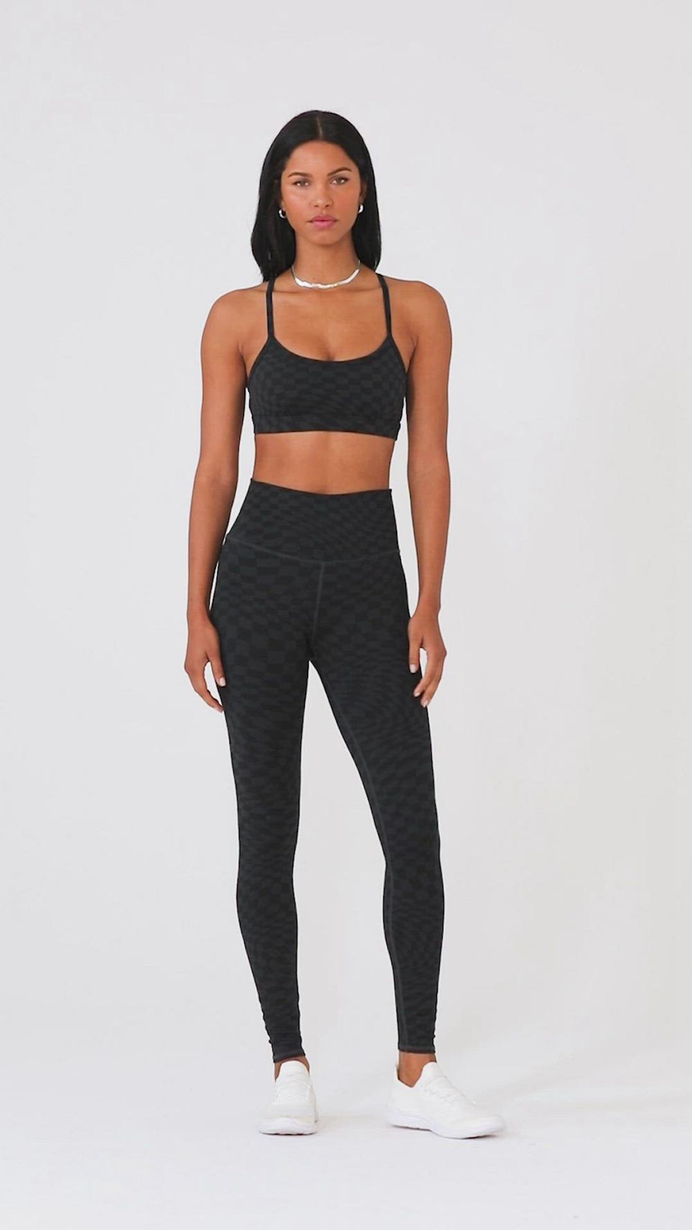 Alo Yoga Jacquard High-Waist Checkered Donna Legging Nere | Italia  ZSL-526937