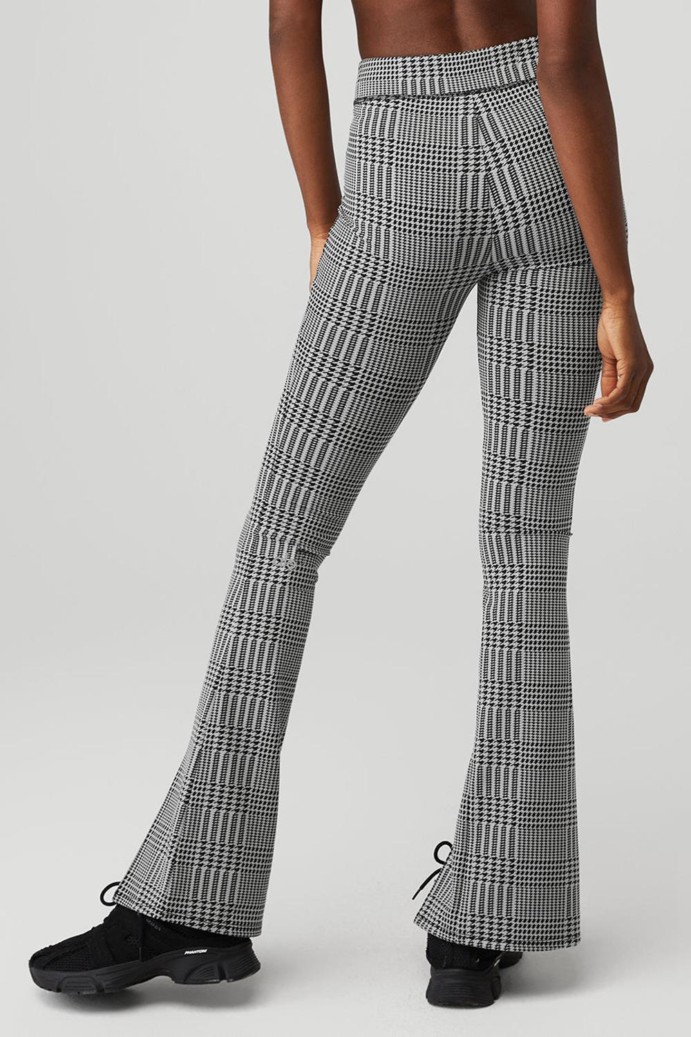 Alo Yoga Jacquard High-Waist Glenplaid Flutter Donna Legging Titanium Nere | Italia  MWF-132706