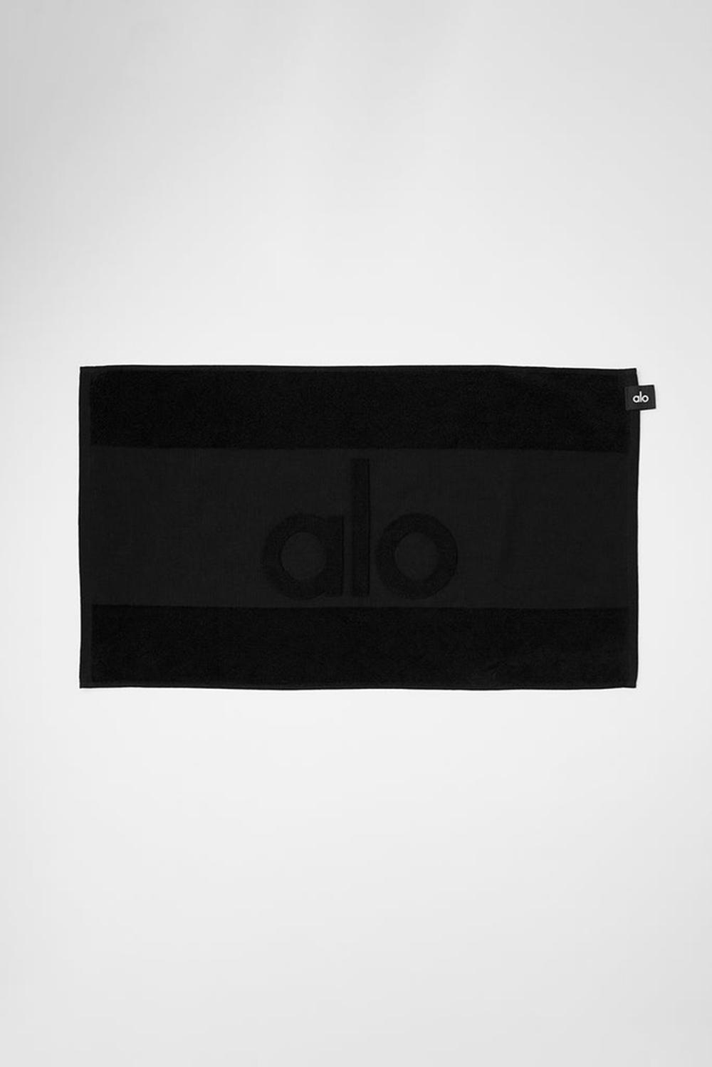 Alo Yoga Keep It Cool Gym Uomo Towel Nere | Italia  GOF-078365