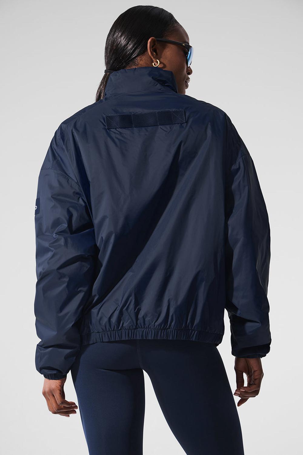 Alo Yoga Latitude Light Weight 1/2 Zip Pullover Donna Giacca Blu Marino | Italia  XSC-726931