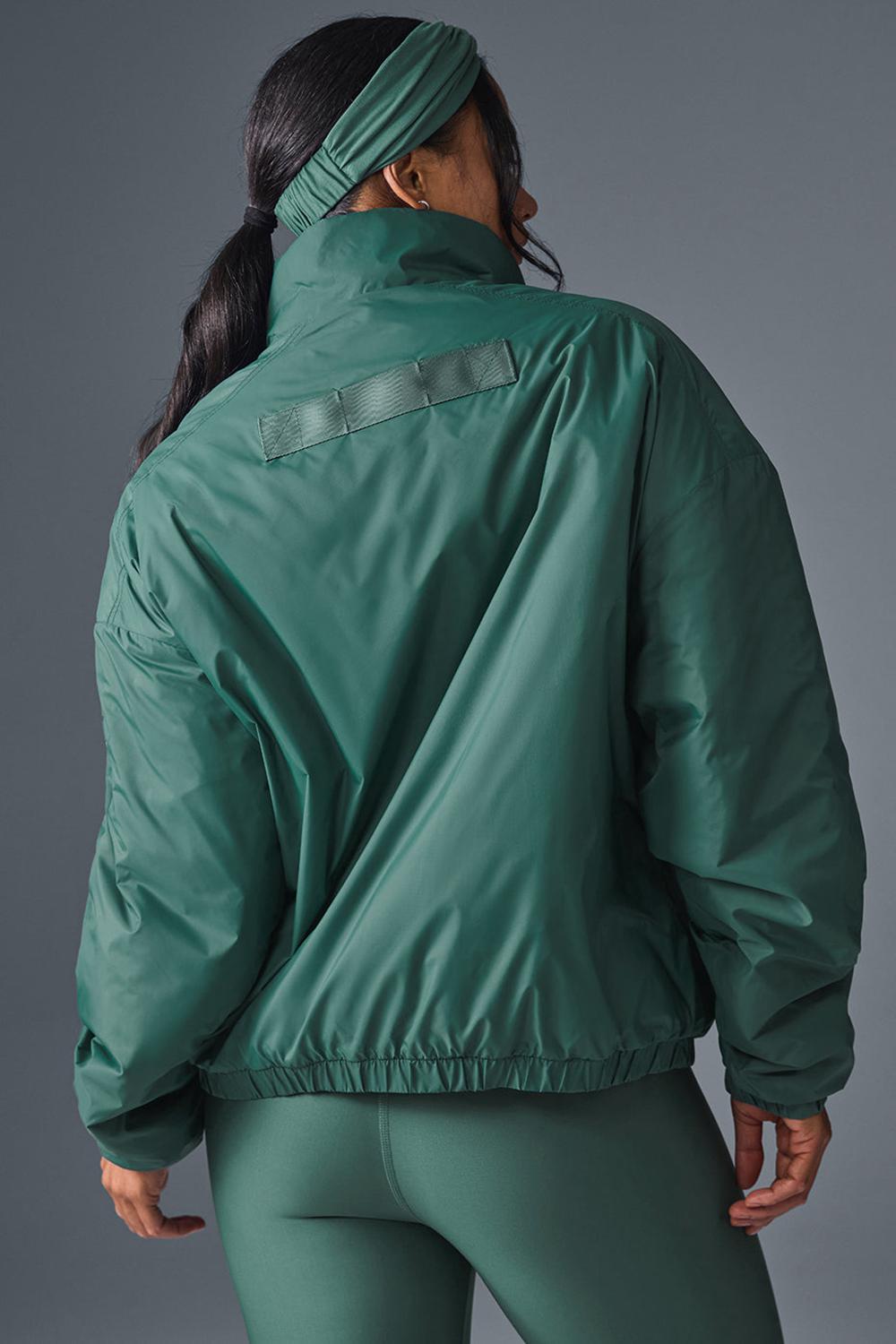 Alo Yoga Latitude Light Weight 1/2 Zip Pullover Donna Giacca Winter Ivy | Italia  IYV-873042