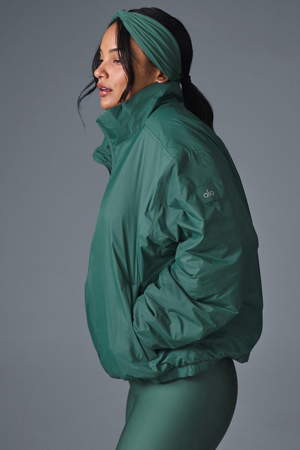 Alo Yoga Latitude Light Weight 1/2 Zip Pullover Donna Giacca Winter Ivy | Italia  IYV-873042