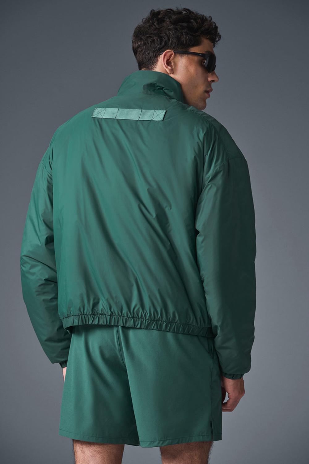 Alo Yoga Latitude Light Weight 1/2 Zip Pullover Uomo Giacca Winter Ivy | Italia  AUQ-301895