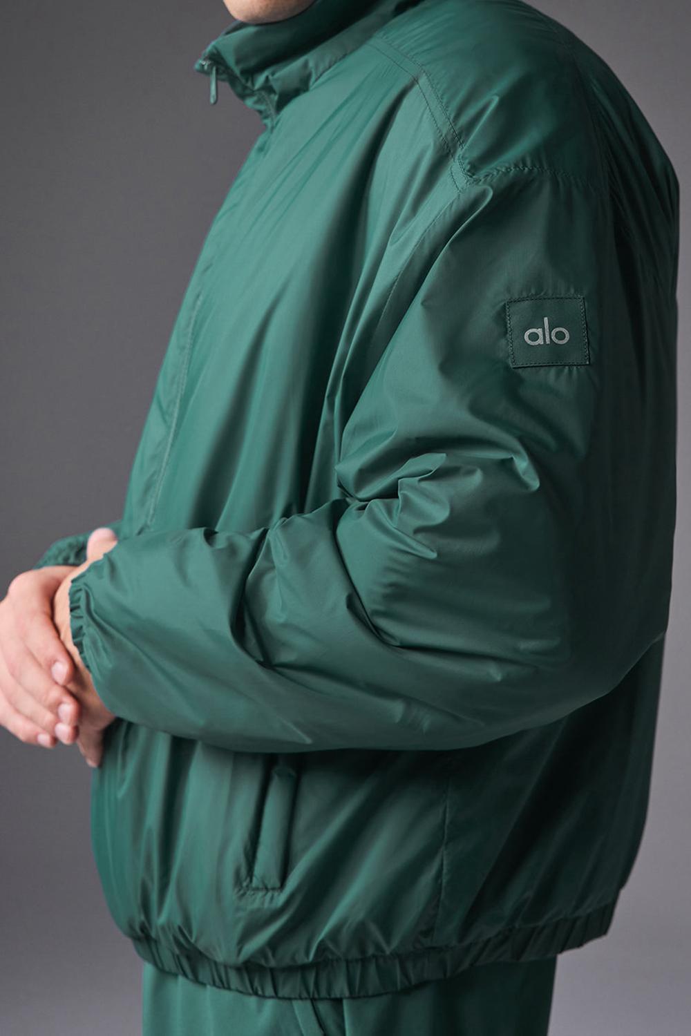 Alo Yoga Latitude Light Weight 1/2 Zip Pullover Uomo Giacca Winter Ivy | Italia  AUQ-301895