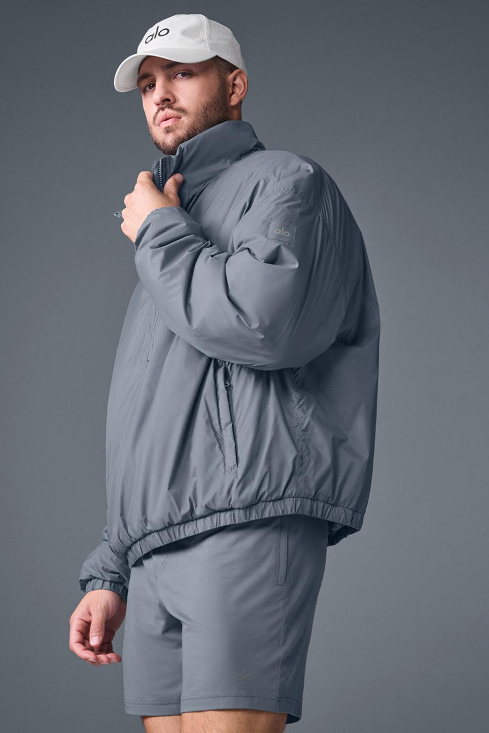 Alo Yoga Latitude Light Weight 1/2 Zip Uomo Giacca Grigie | Italia  FQH-760925
