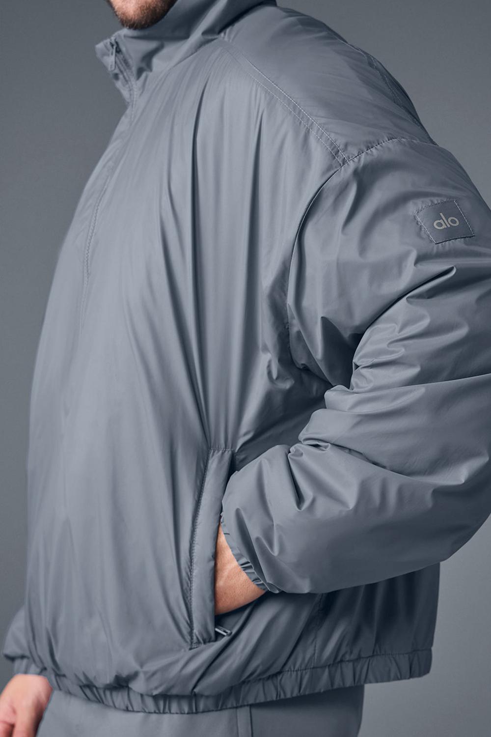 Alo Yoga Latitude Light Weight 1/2 Zip Uomo Giacca Grigie | Italia  FQH-760925
