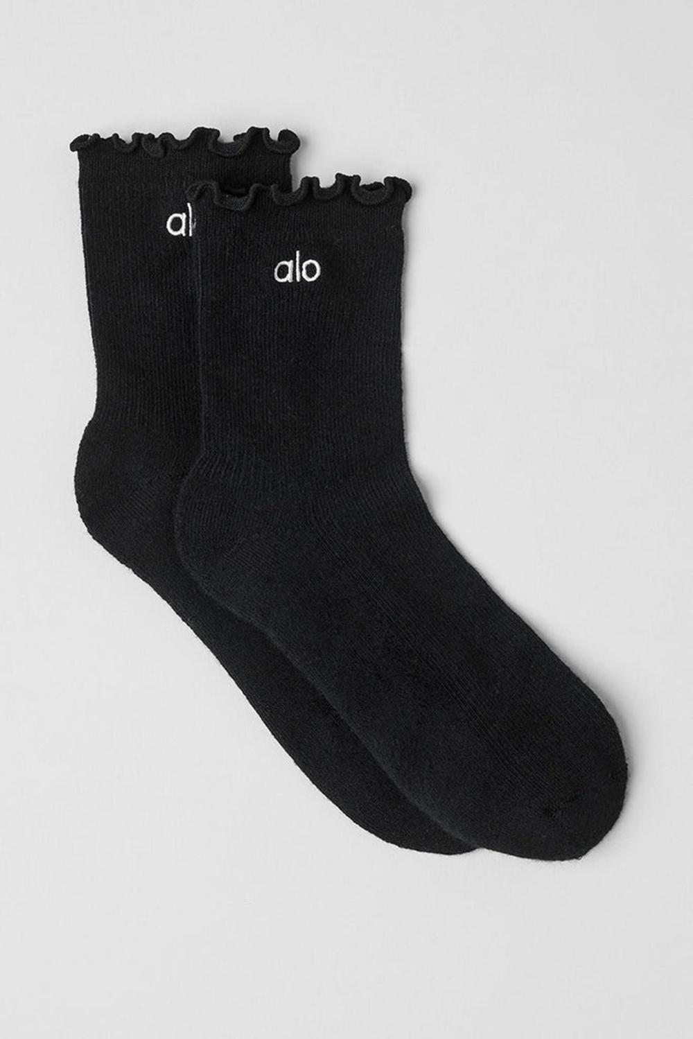 Alo Yoga Lettuce Edge Donna Sock Nere | Italia  QLK-503146