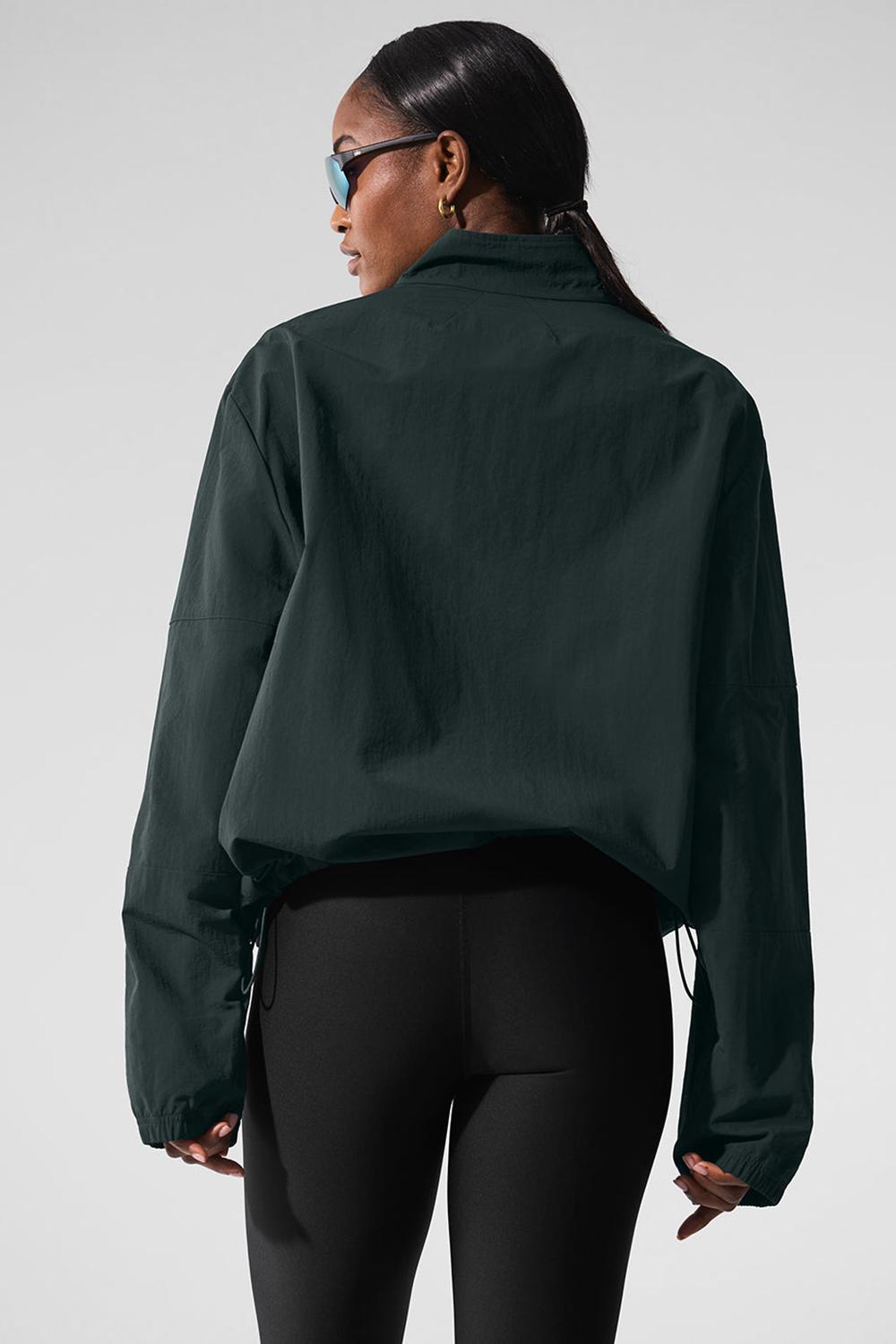 Alo Yoga Light Weight Takeaway Track Donna Pullover Verdi | Italia  BQO-364057
