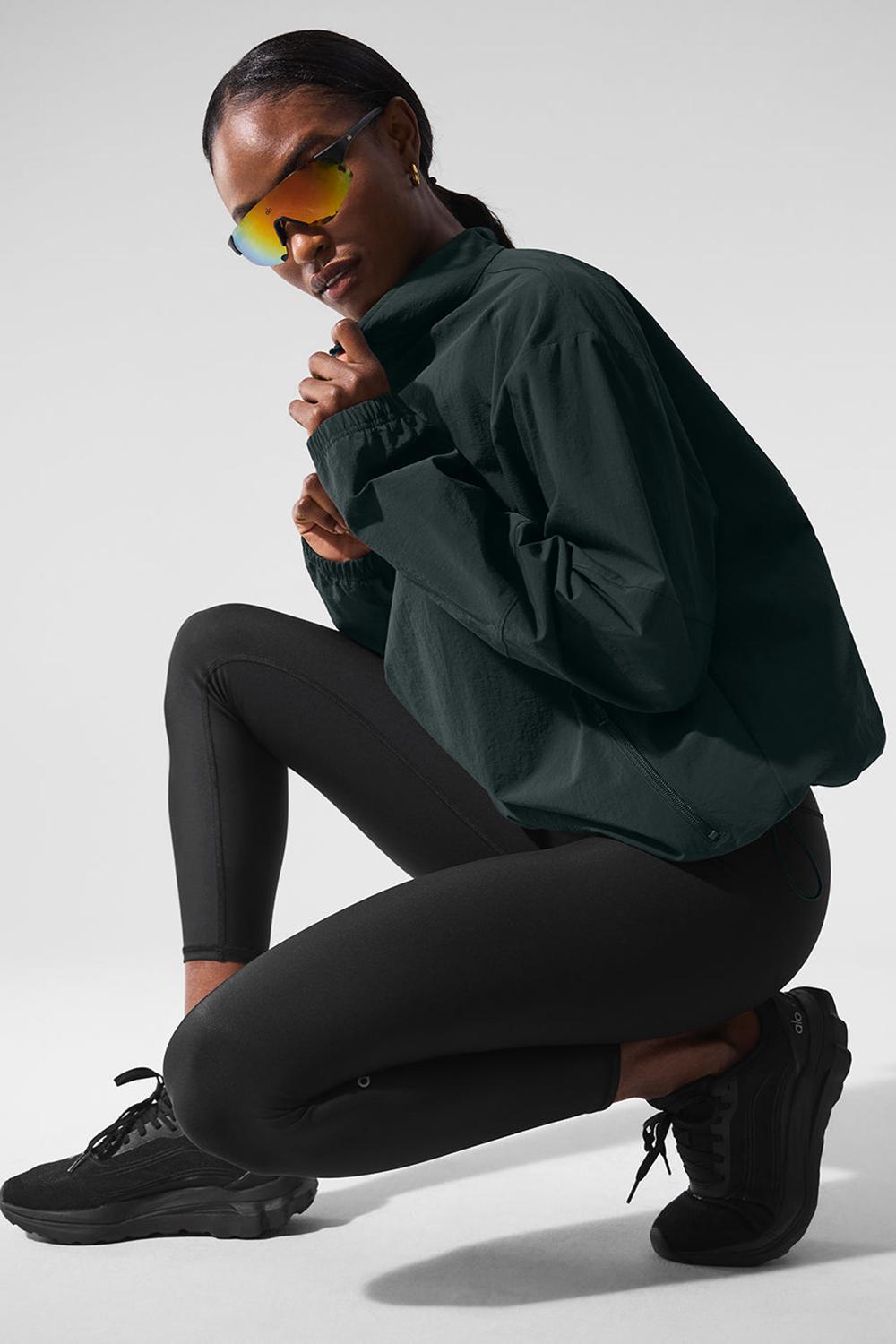 Alo Yoga Light Weight Takeaway Track Donna Pullover Verdi | Italia  BQO-364057