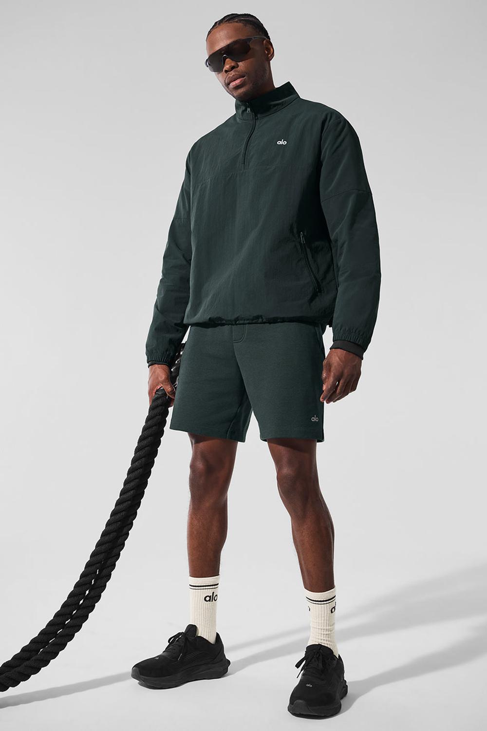 Alo Yoga Light Weight Takeaway Track Uomo Pullover Verdi | Italia  KMU-632085