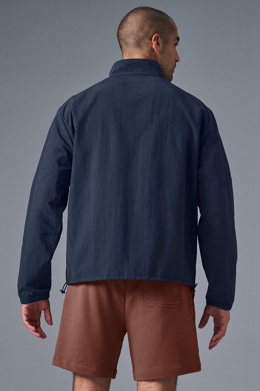 Alo Yoga Light Weight Takeaway Track Uomo Pullover Blu Marino | Italia  SWP-124387