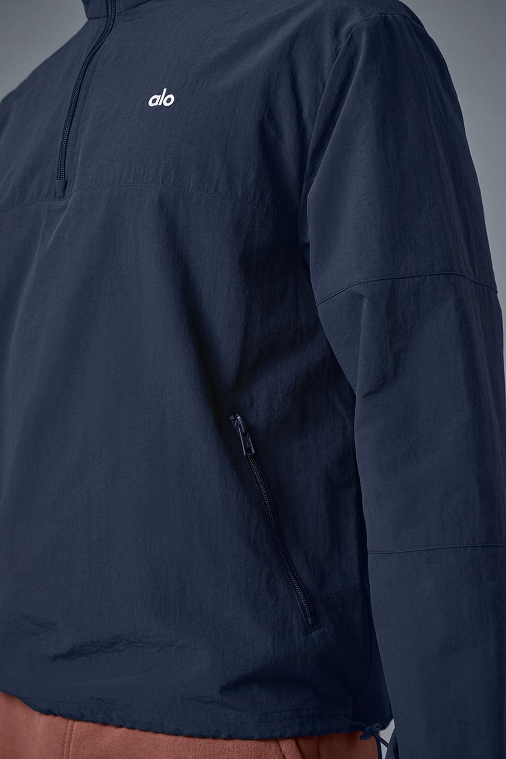 Alo Yoga Light Weight Takeaway Track Uomo Pullover Blu Marino | Italia  SWP-124387