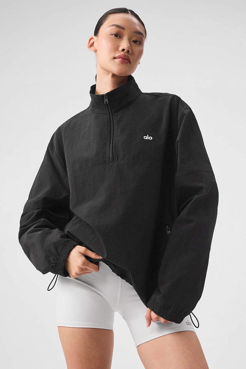 Alo Yoga Lightweight Takeaway Track Donna Pullover Nere | Italia  ONG-780134