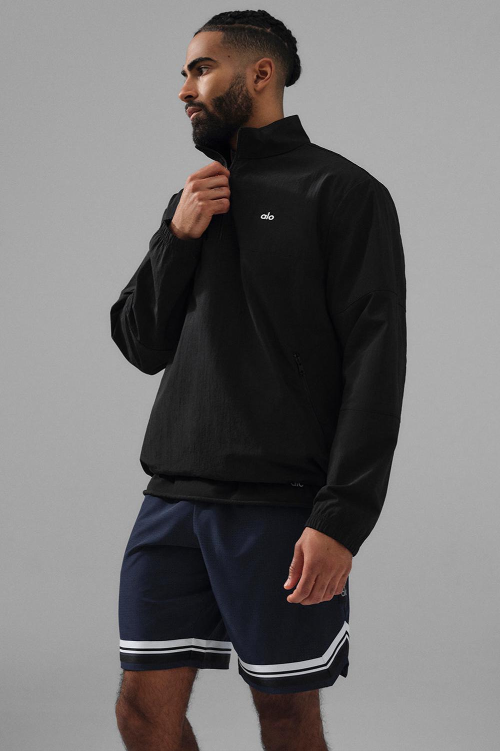 Alo Yoga Lightweight Takeaway Track Uomo Pullover Nere | Italia  YQV-023754