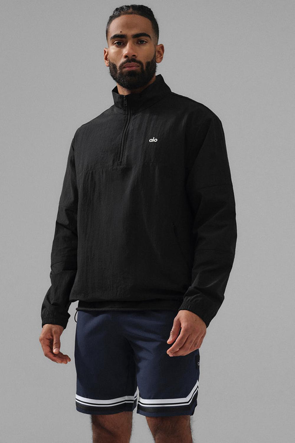 Alo Yoga Lightweight Takeaway Track Uomo Pullover Nere | Italia  YQV-023754