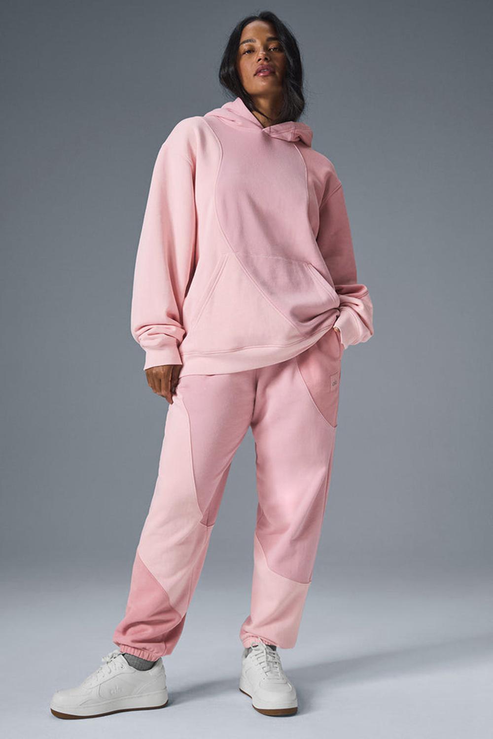 Alo Yoga Make Waves Donna Felpa con Cappuccio Rosa | Italia  WNR-301698