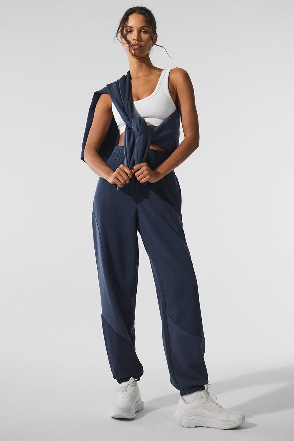 Alo Yoga Make Waves Donna Sweatpant Blu Marino | Italia  ILA-125490