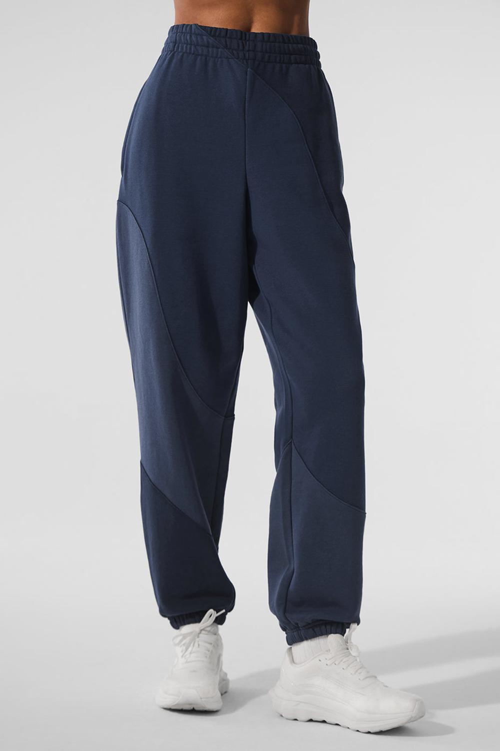 Alo Yoga Make Waves Donna Sweatpant Blu Marino | Italia  ILA-125490