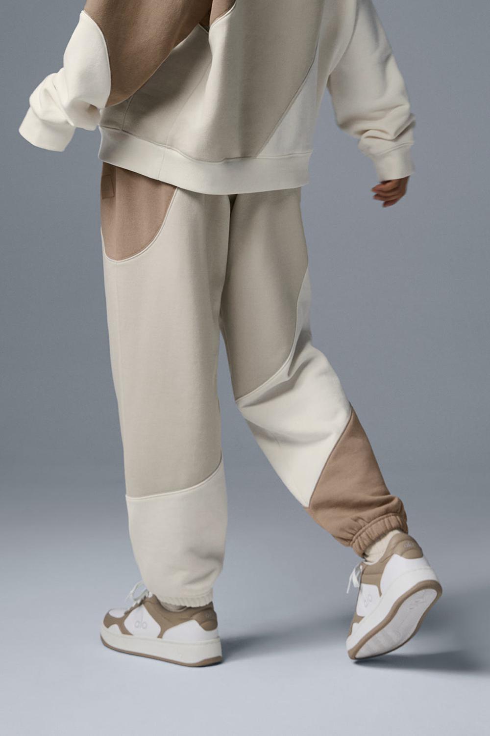Alo Yoga Make Waves Donna Sweatpant Ivory / Bone / Gravel | Italia  QAM-518740