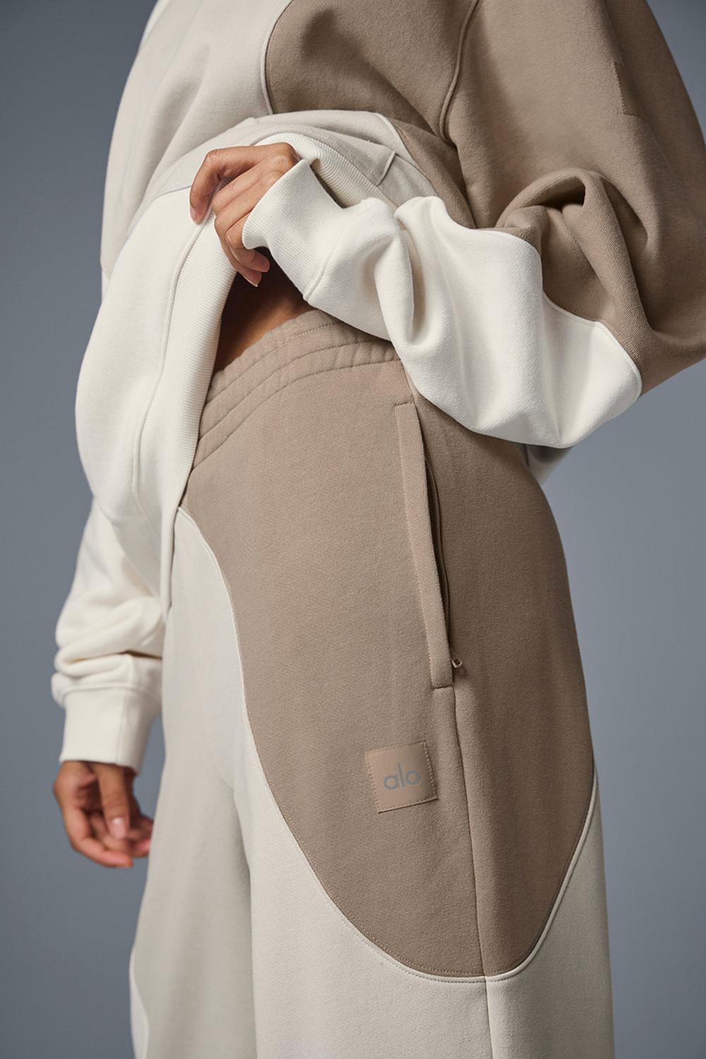 Alo Yoga Make Waves Donna Sweatpant Ivory / Bone / Gravel | Italia  QAM-518740