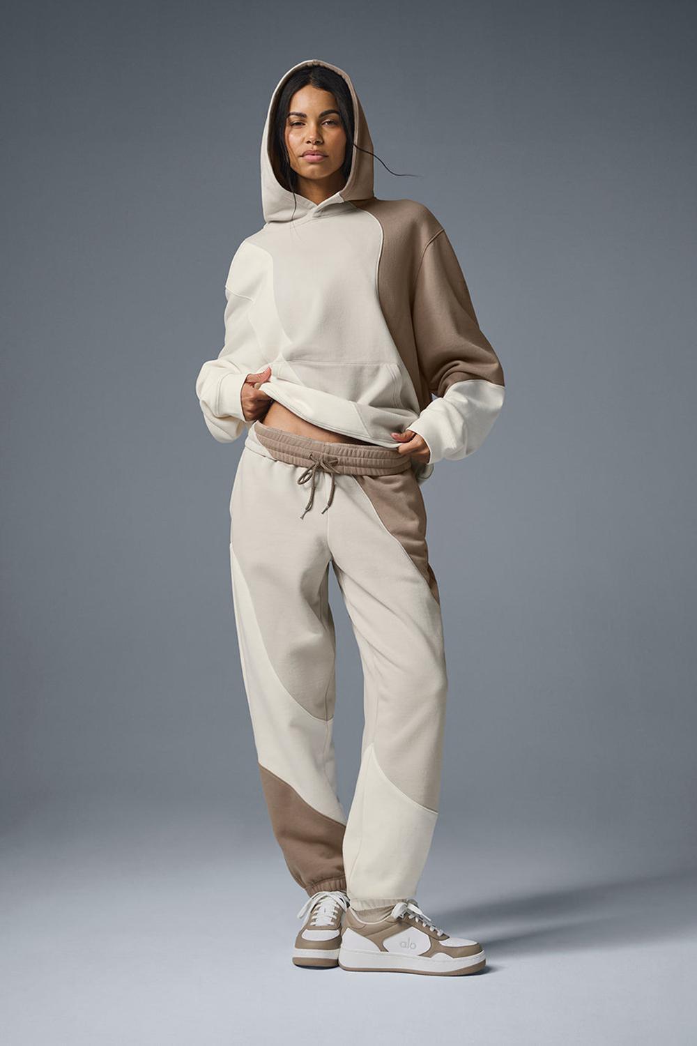 Alo Yoga Make Waves Donna Sweatpant Ivory / Bone / Gravel | Italia  QAM-518740