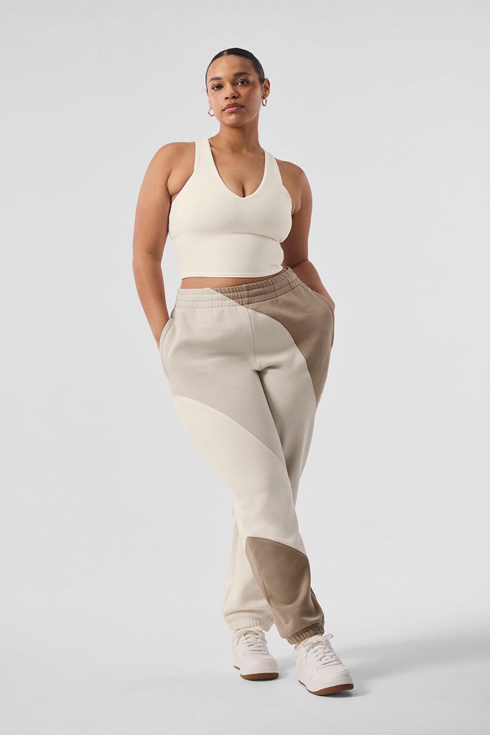 Alo Yoga Make Waves Donna Sweatpant Ivory / Bone / Gravel | Italia  QAM-518740