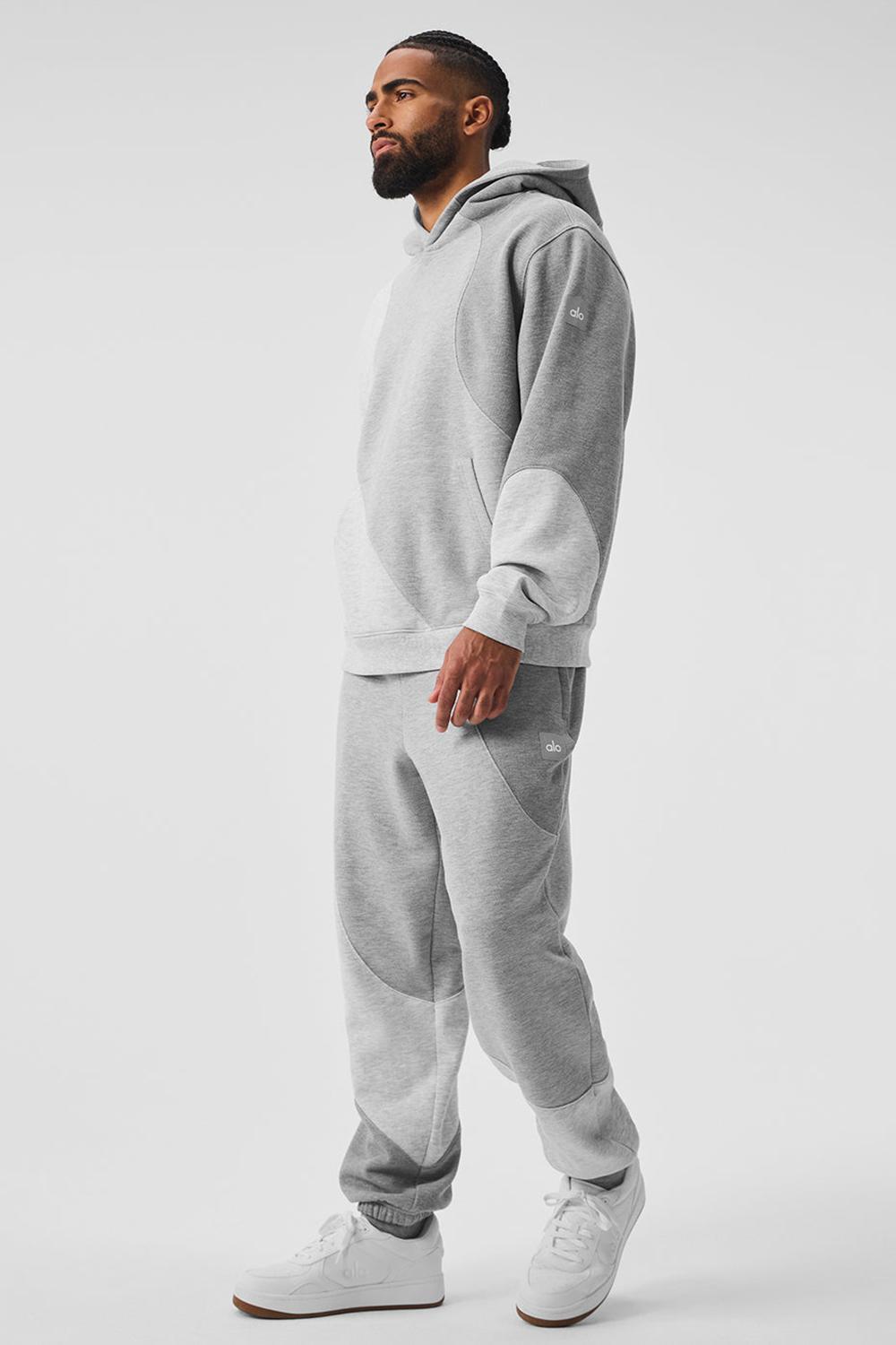 Alo Yoga Make Waves Uomo Felpa con Cappuccio Grigie | Italia  ASU-085146