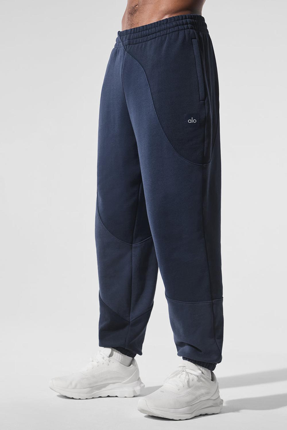 Alo Yoga Make Waves Uomo Sweatpant Blu Marino | Italia  EDM-340125